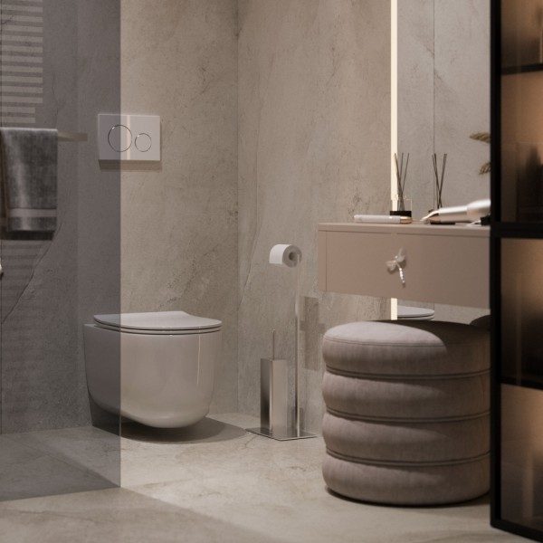 Mała łazienka w stylu glamour!