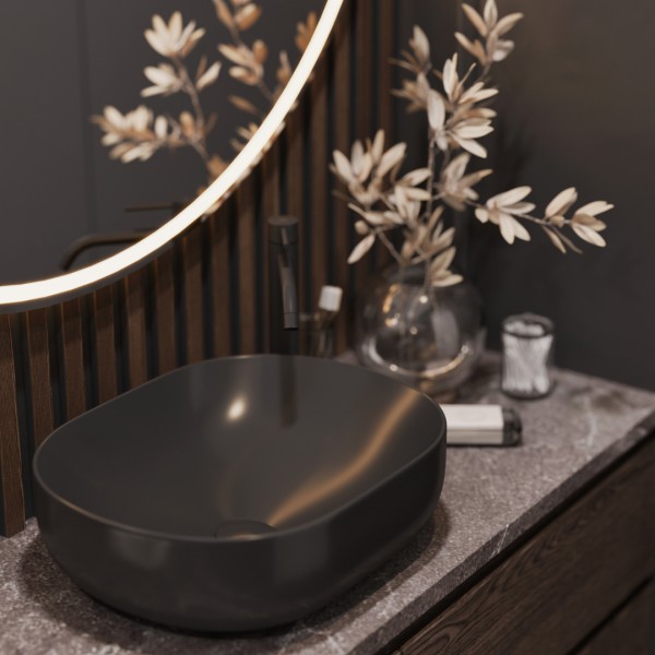 Projekt łazienki z czarnymi bateriami łazienkowymi!