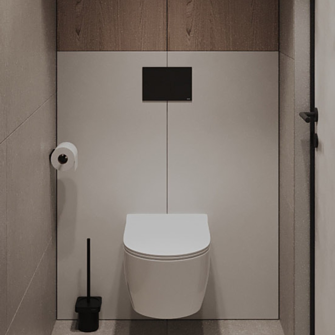 Projekt toalety w domku jednorodzinnym!