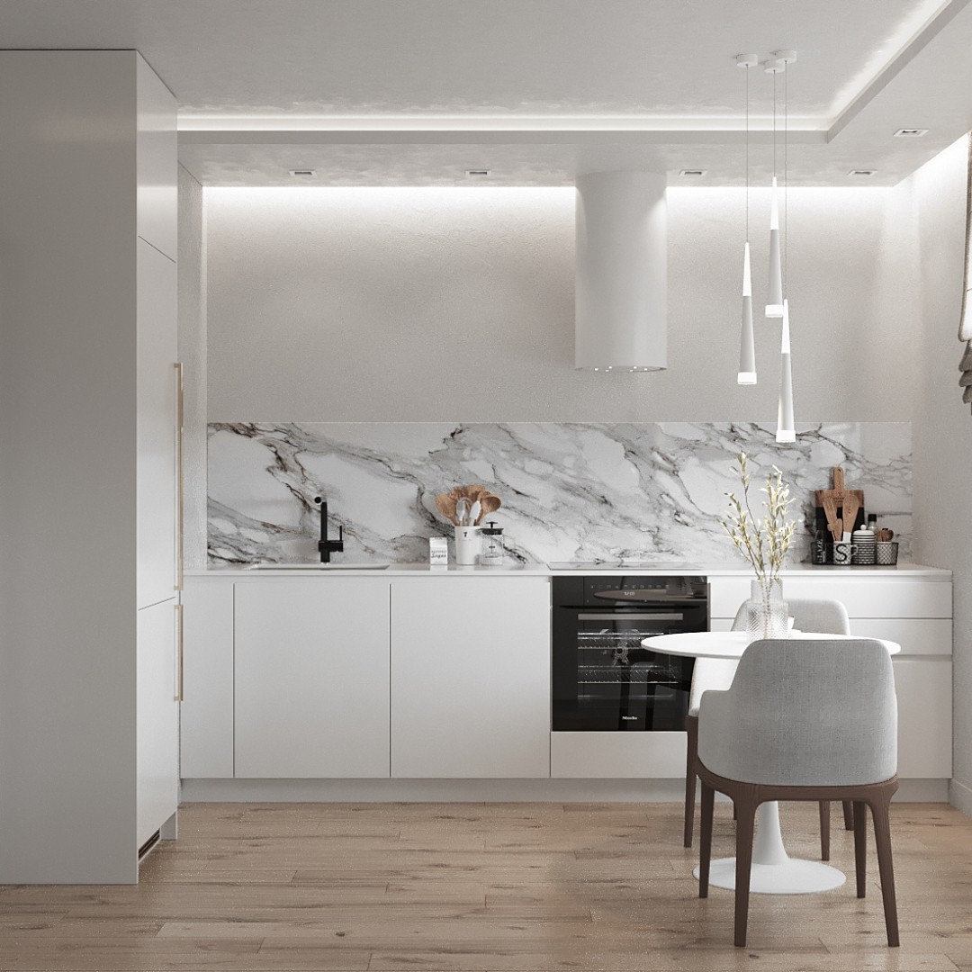 Czarna bateria kuchenna w kuchni w stylu Modern Classic!