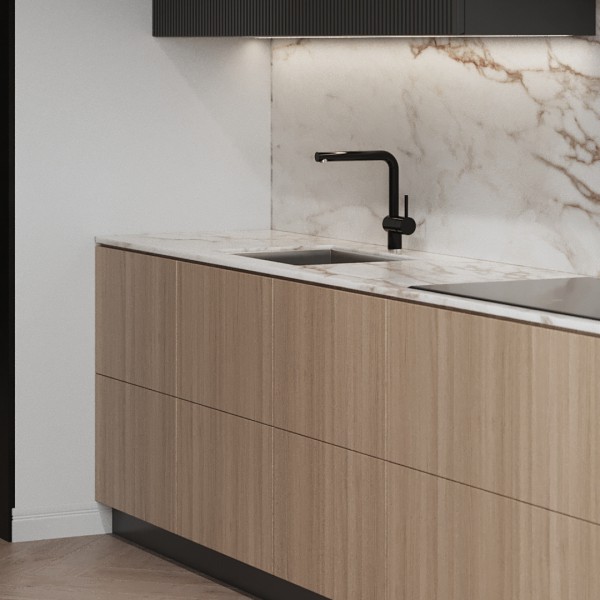 Brązowa kuchnia w stylu Modern Classic!