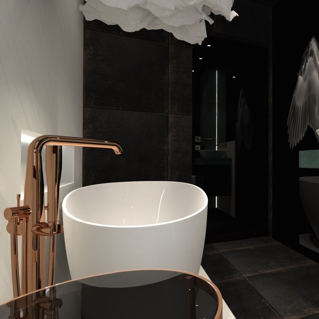 Mała łazienka z wanną wolnostojącą!