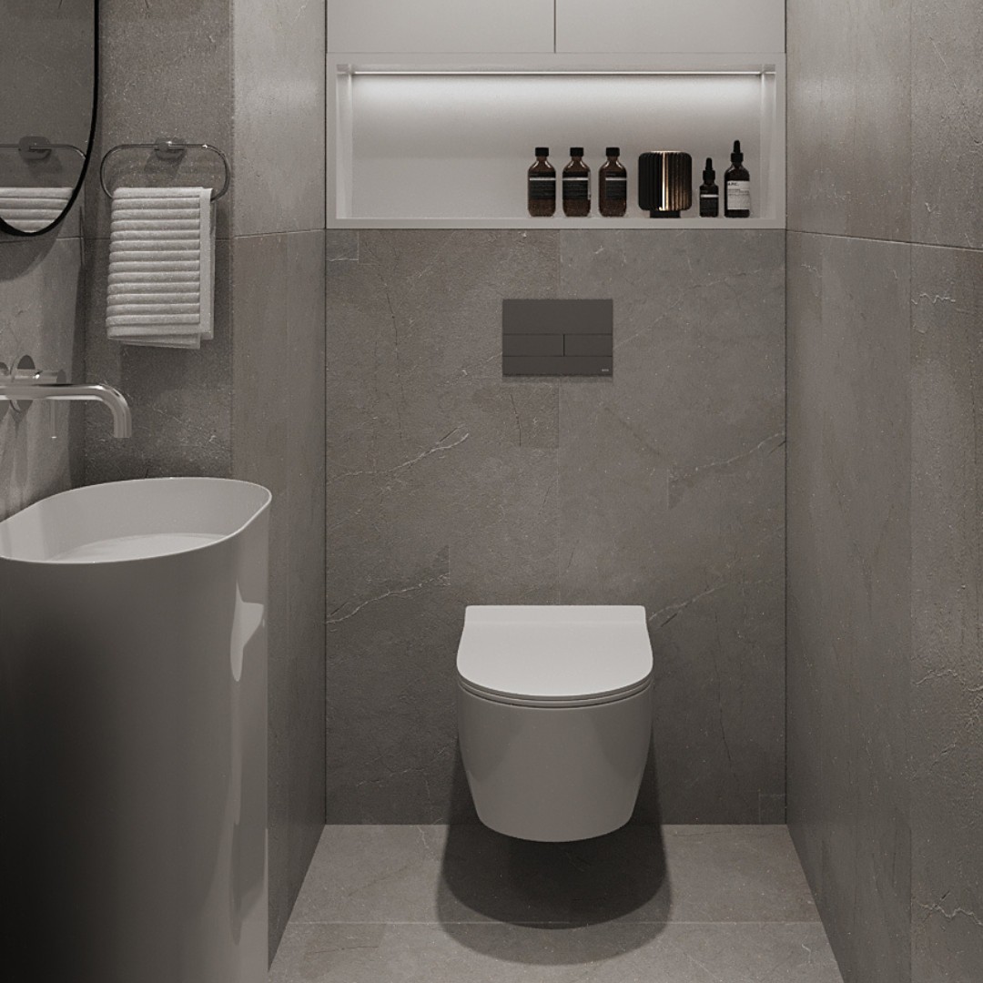 Projekt toalety w bloku!