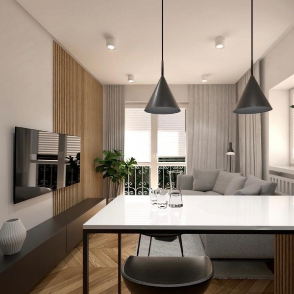 Projekt otwartej kuchni w mieszkaniu!