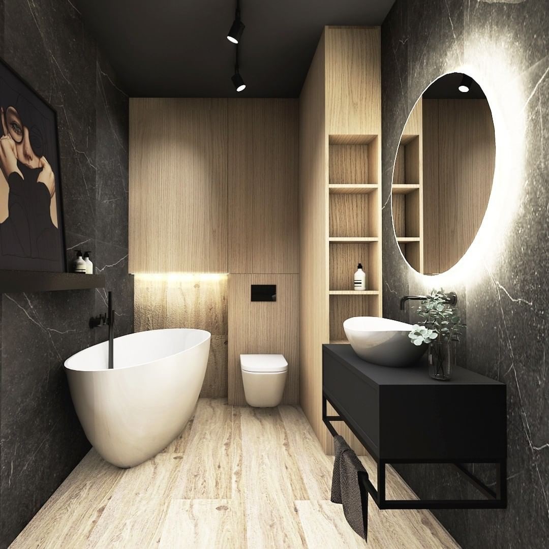 Łazienka w stylu Dark Glamour!