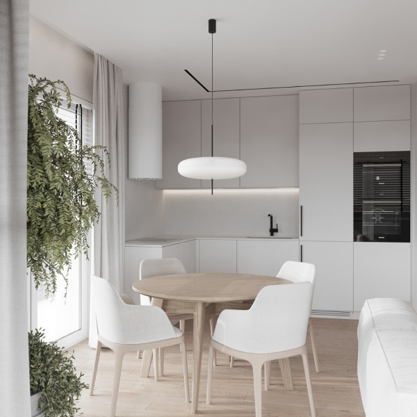 Czarna bateria kuchenna w białej kuchni!