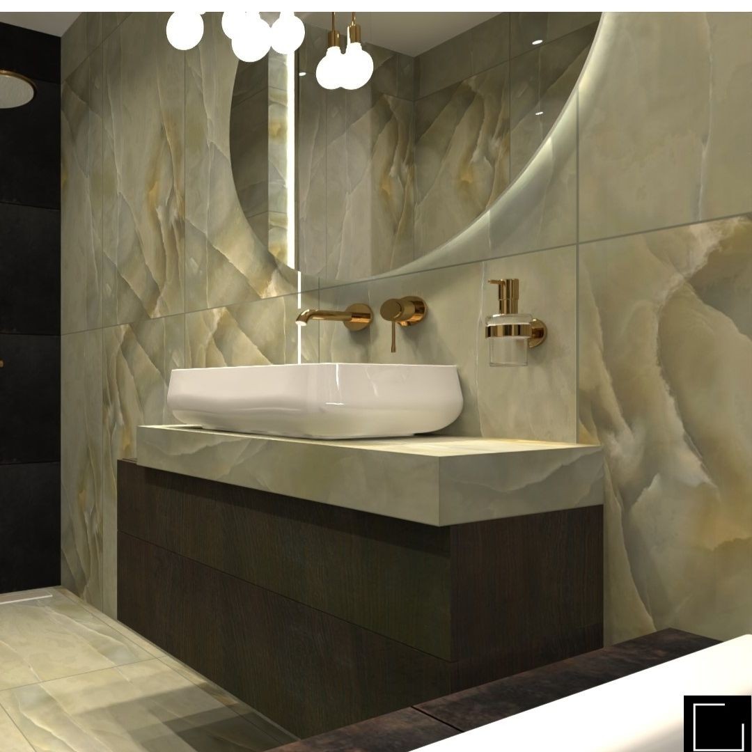 Dwie wersje kolorystyczne małej łazienki z wanną i prysznicem!