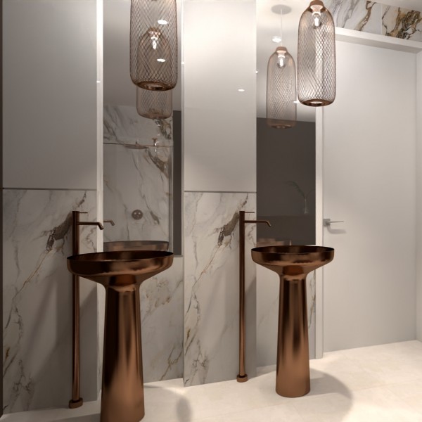 Elegancki pokój kąpielowy!