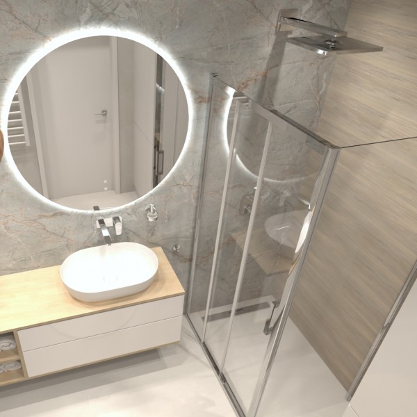 Kobieca łazienka w apartamencie!