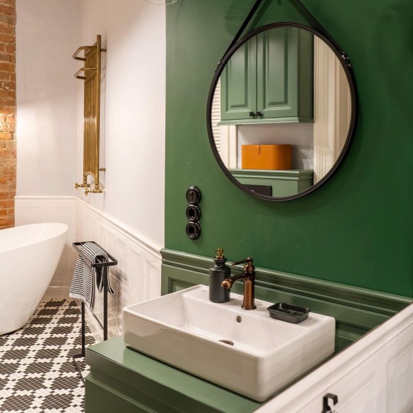 Eklektyczna łazienka w kamienicy!