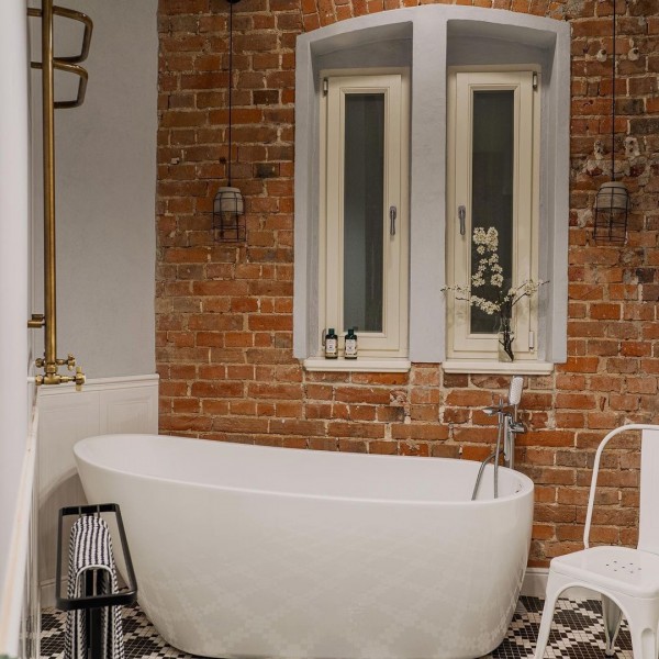 Eklektyczna łazienka w kamienicy!