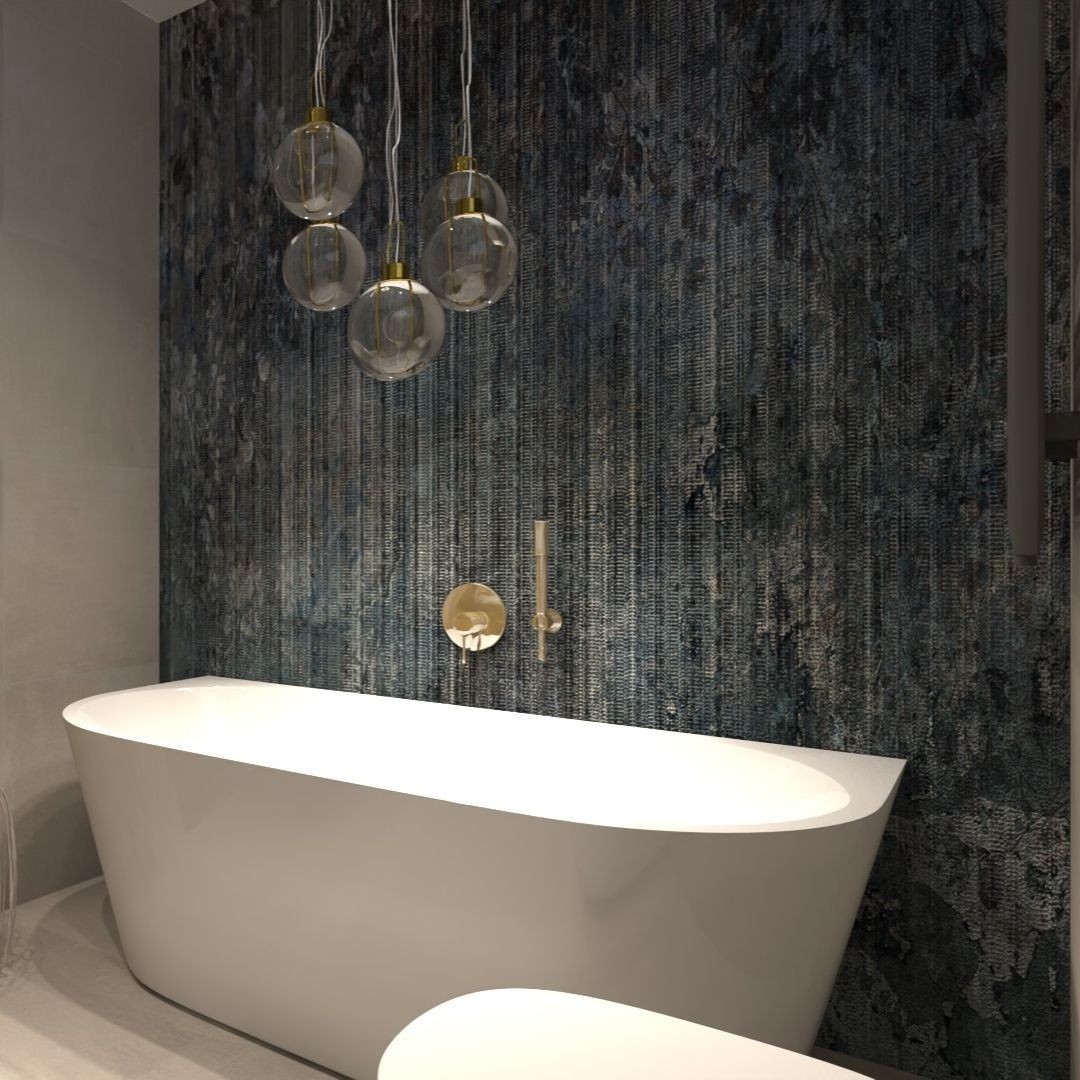 Nowoczesna łazienka z wanną wolnostojąca przy ścianie!