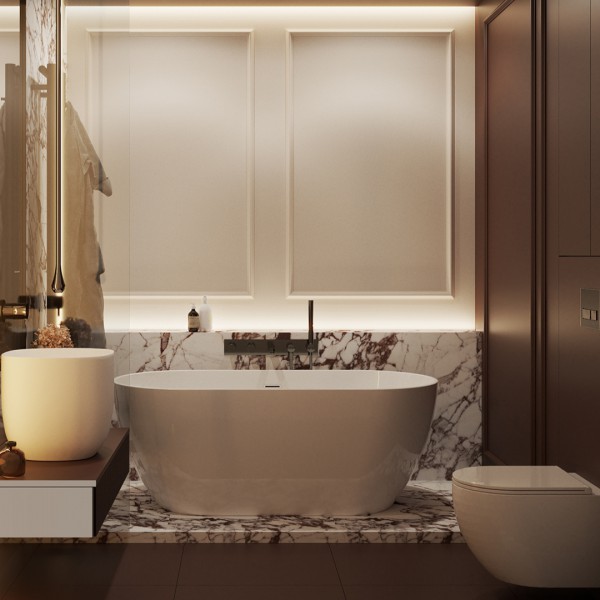 Mała łazienka w stylu Modern Classic!