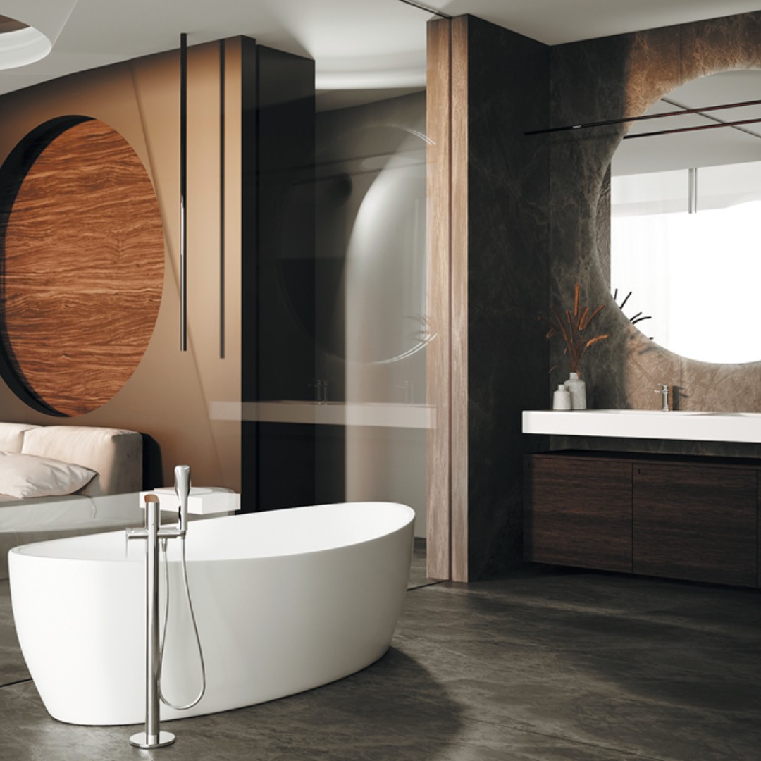 Baterie łazienkowe Vedo Aletta w chromie - inspiracje łazienkowe!