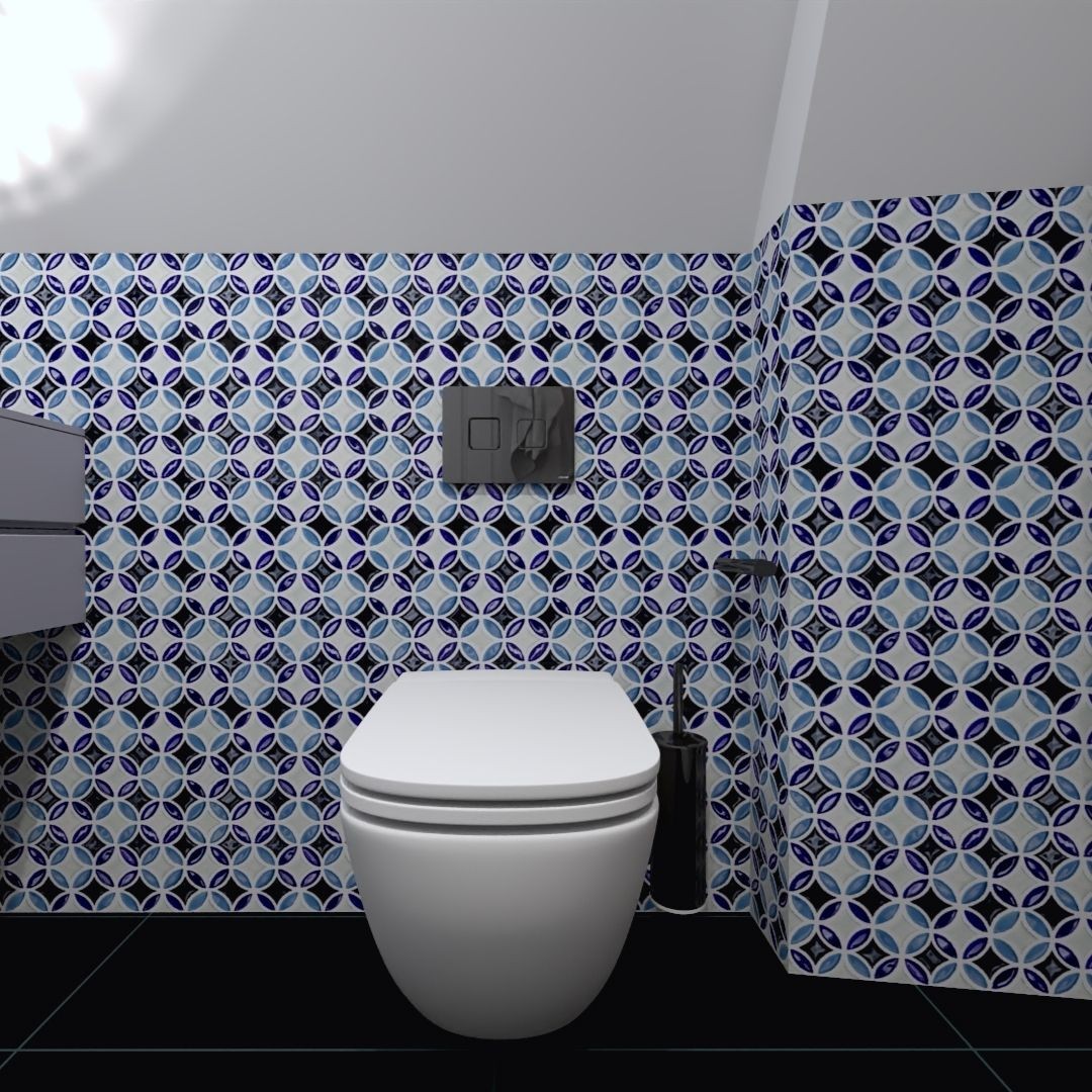 Mała łazienka z dużymi skosami!