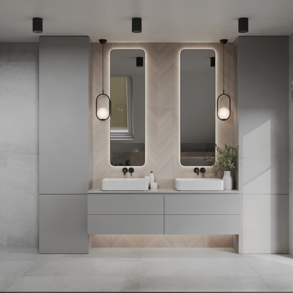 Duża łazienka z prostokątną wanną na poddaszu!