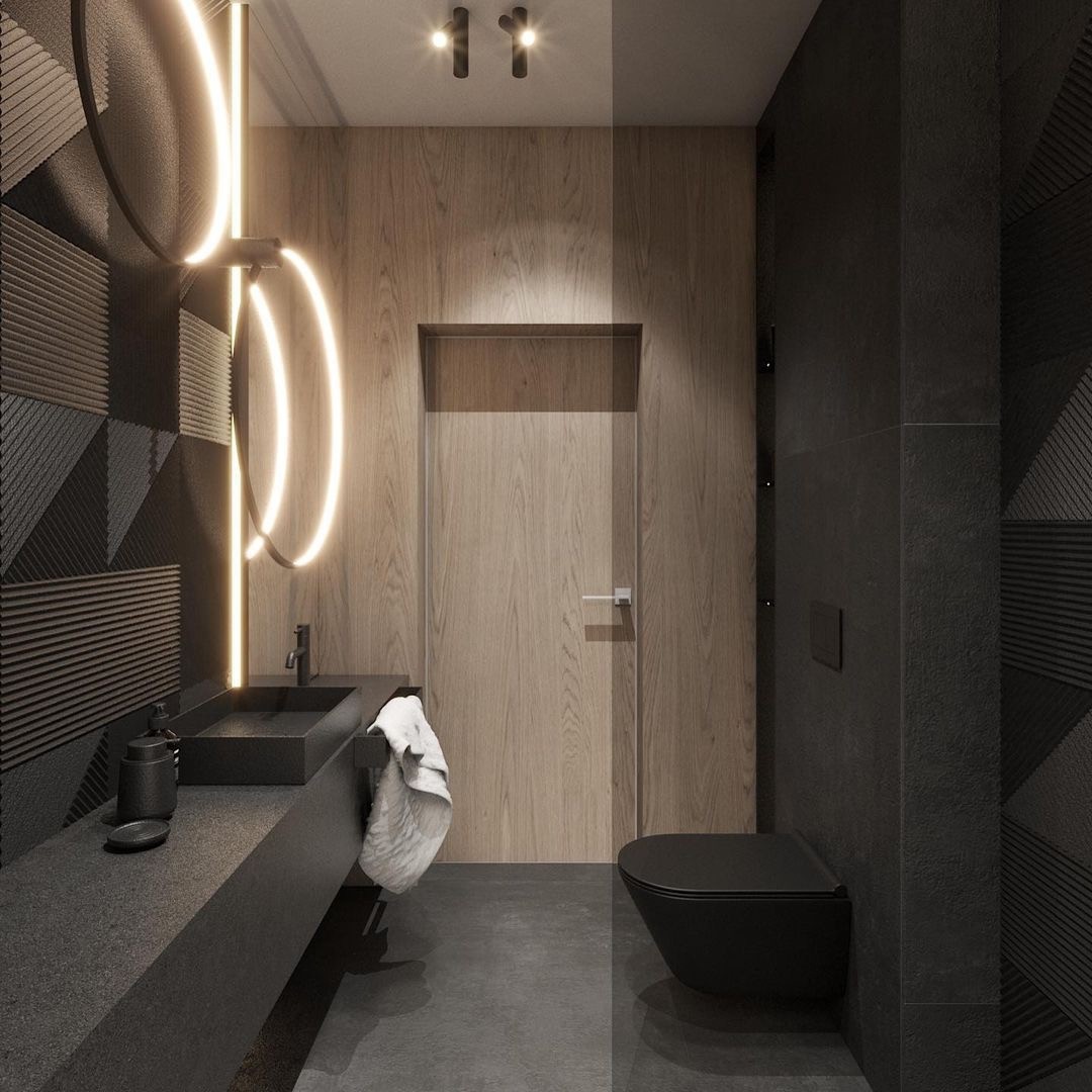 Czarna łazienka w minimalistycznym wydaniu!