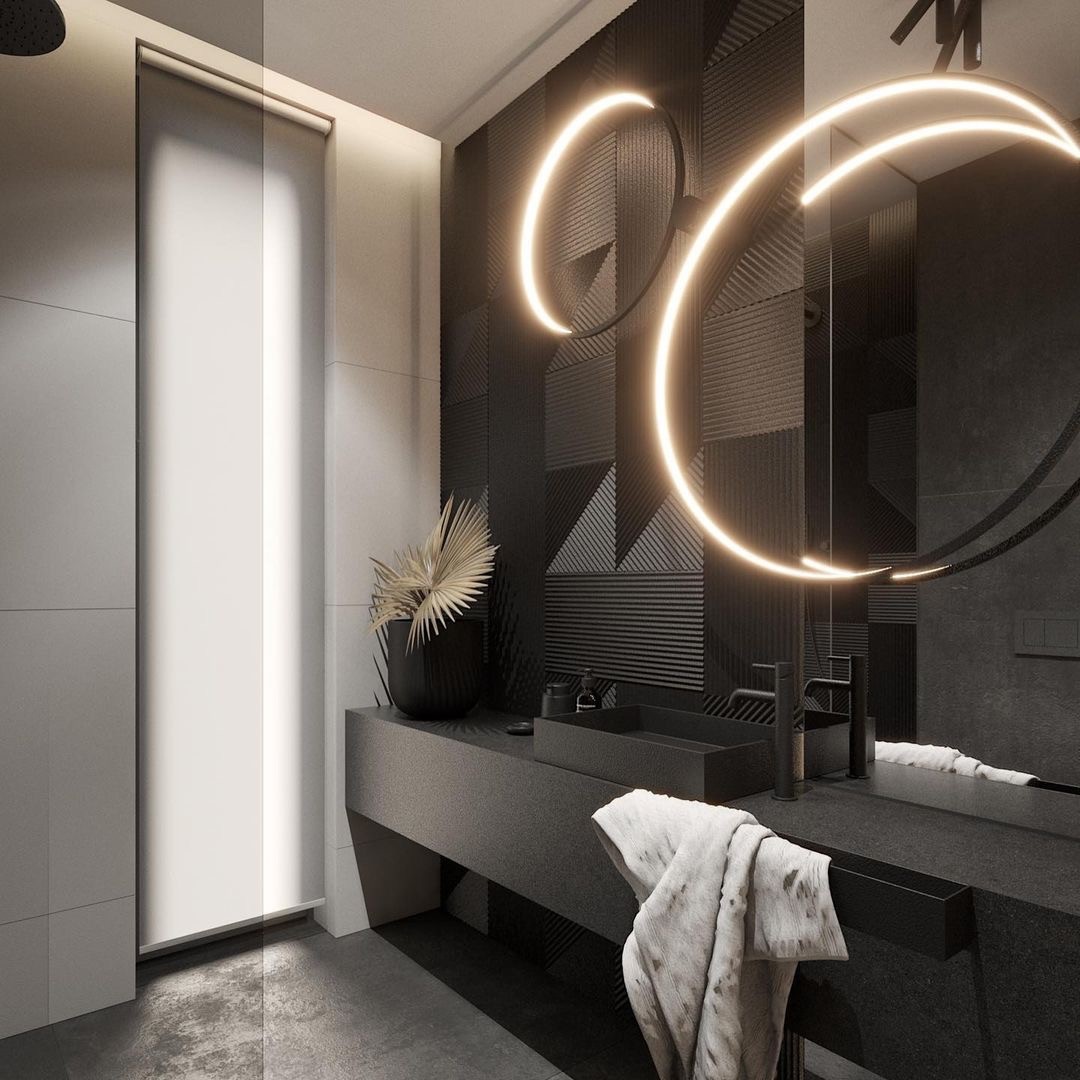 Czarna łazienka w minimalistycznym wydaniu!