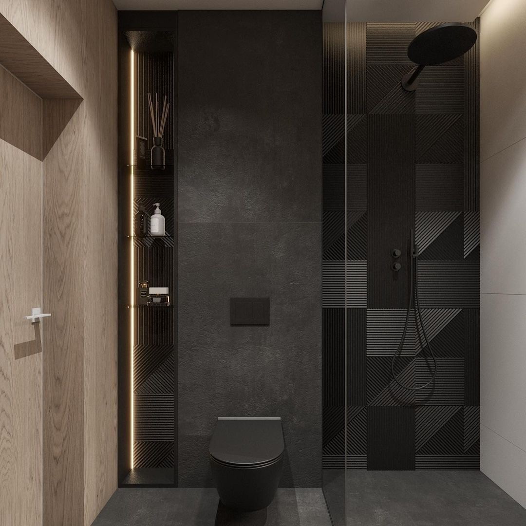 Czarna łazienka w minimalistycznym wydaniu!