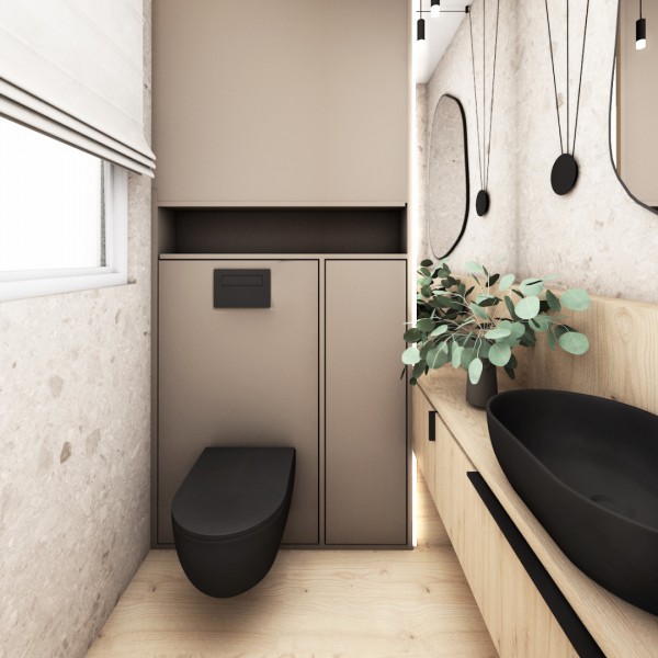 Mała toaleta w stylu eco!