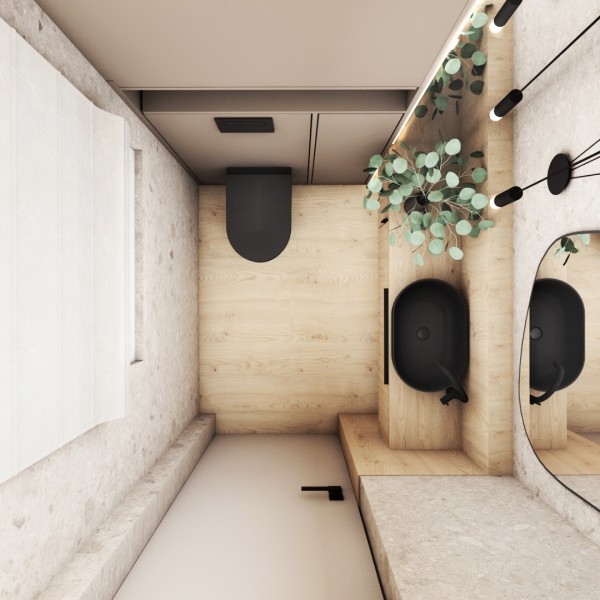 Mała toaleta w stylu eco!