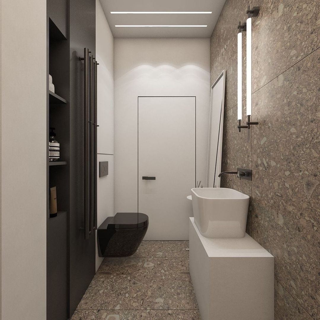 Mała łazienka z wielką osobowością: industrialny styl w wersji mini!