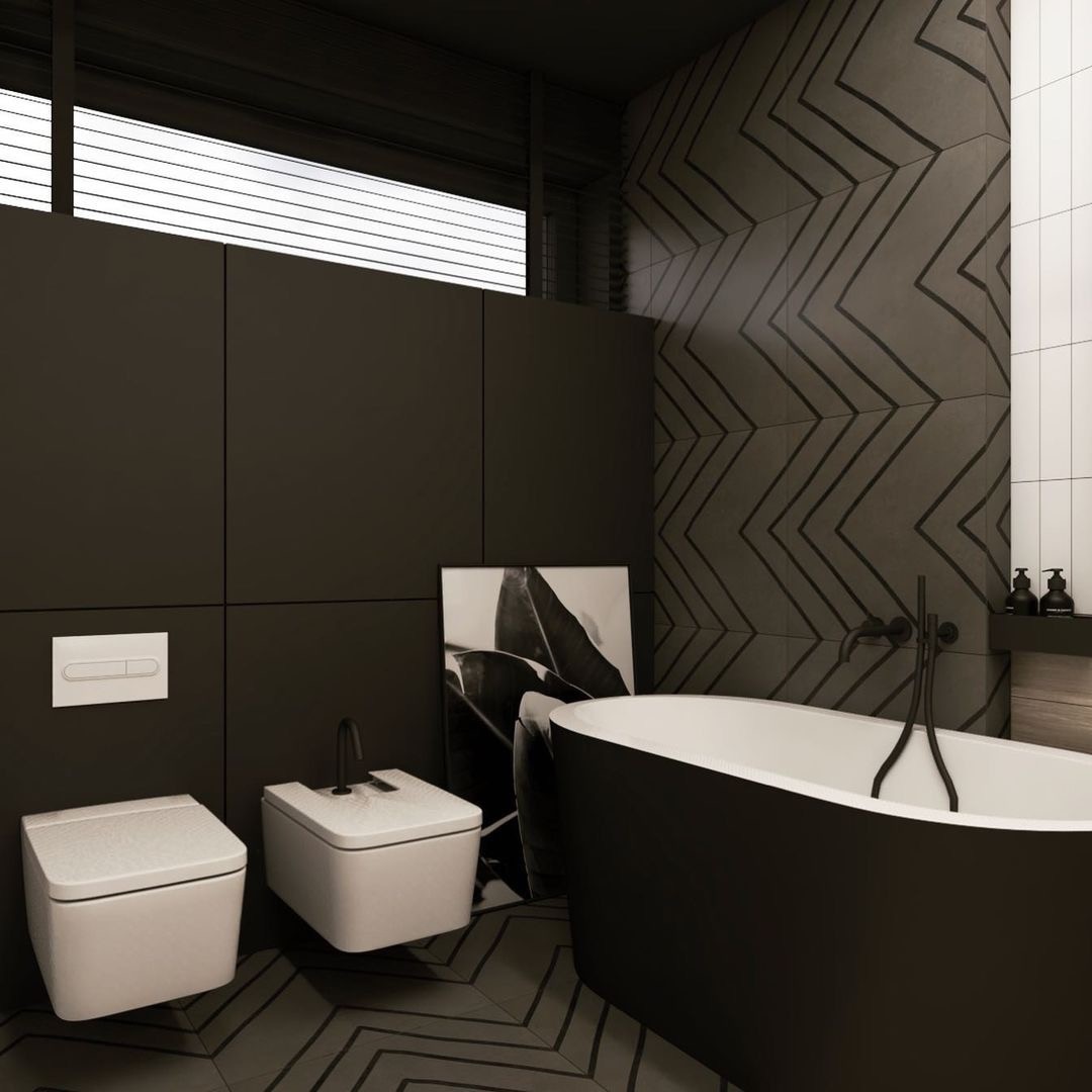 Nowoczesna elegancja spotyka naturalną siłę: dwie strony jednej łazienki!