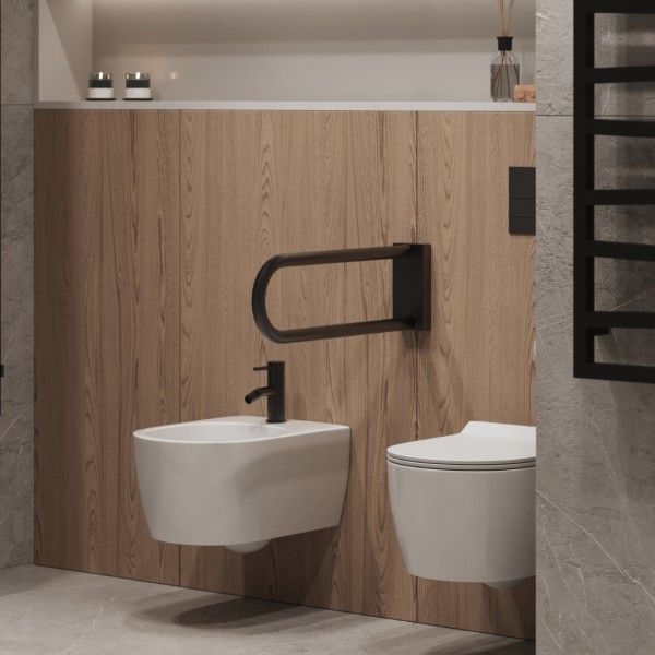 Łazienka, gdzie naturalne piękno spotyka nowoczesną prostotę!