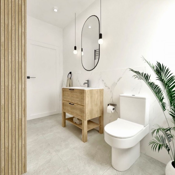 Małe jest piękne: funkcjonalna i stylowa łazienka zaprojektowana przez Iga Studio!