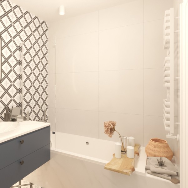 Łazienka i toaleta w stylu skandi boho!