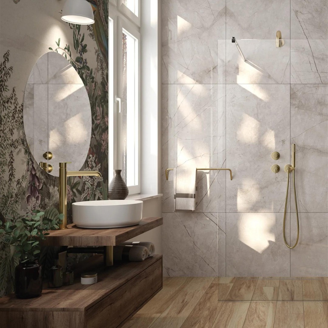 Złote akcenty luksusu: elegancja złotych baterii Deante Silia!