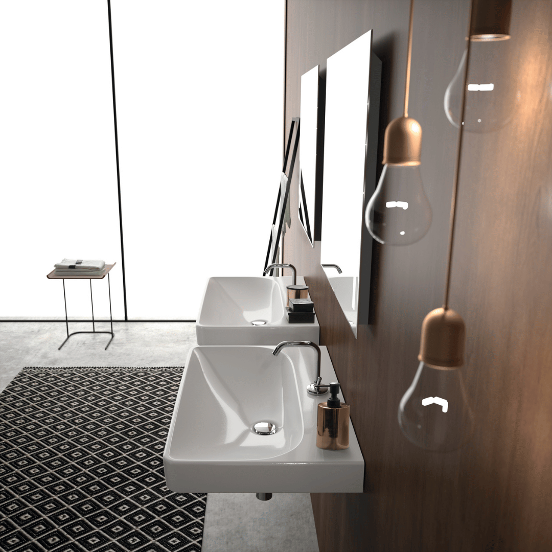 Projekt Industrialnej Łazienki z Białą Ceramiką Geberit Smyle!