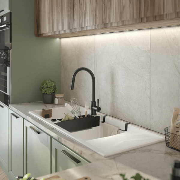 Zlewozmywak Deante Magnetic i bateria kuchenna Deante Lima - kuchnia przypominająca elegancki salon!