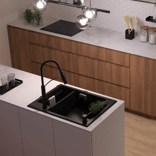 Kuchnia, która wygląda jak salon? Odkryj elegancję zlewozmywaka granitowego magnetycznego!