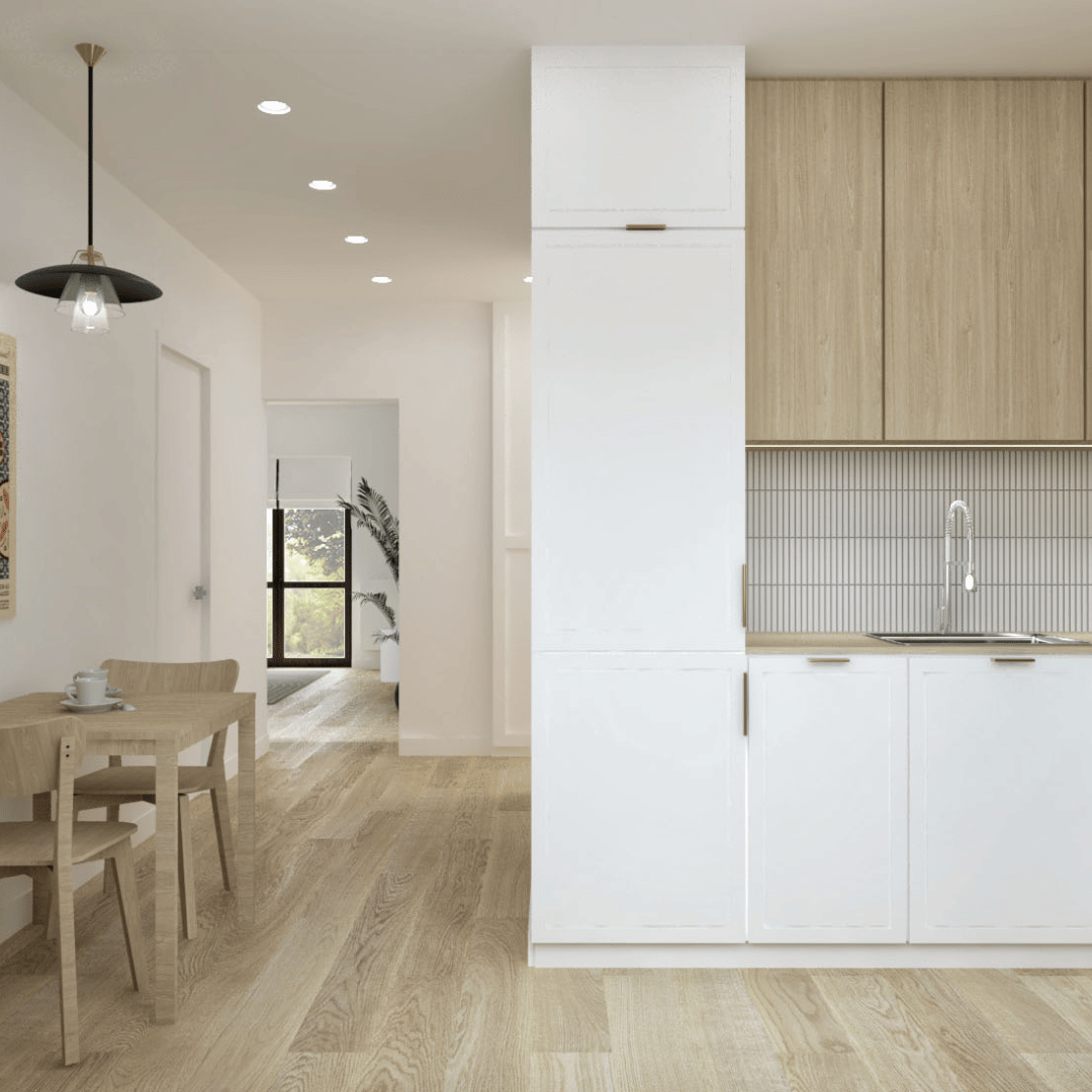 Mała Kuchnia w Klasycznym Stylu z Wyrazistym Kontrastem!