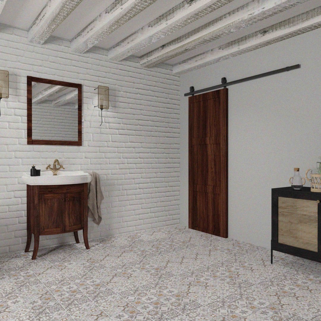 Tajemnicza Łazienka Retro: Spotkanie Historii z Nowoczesnością!