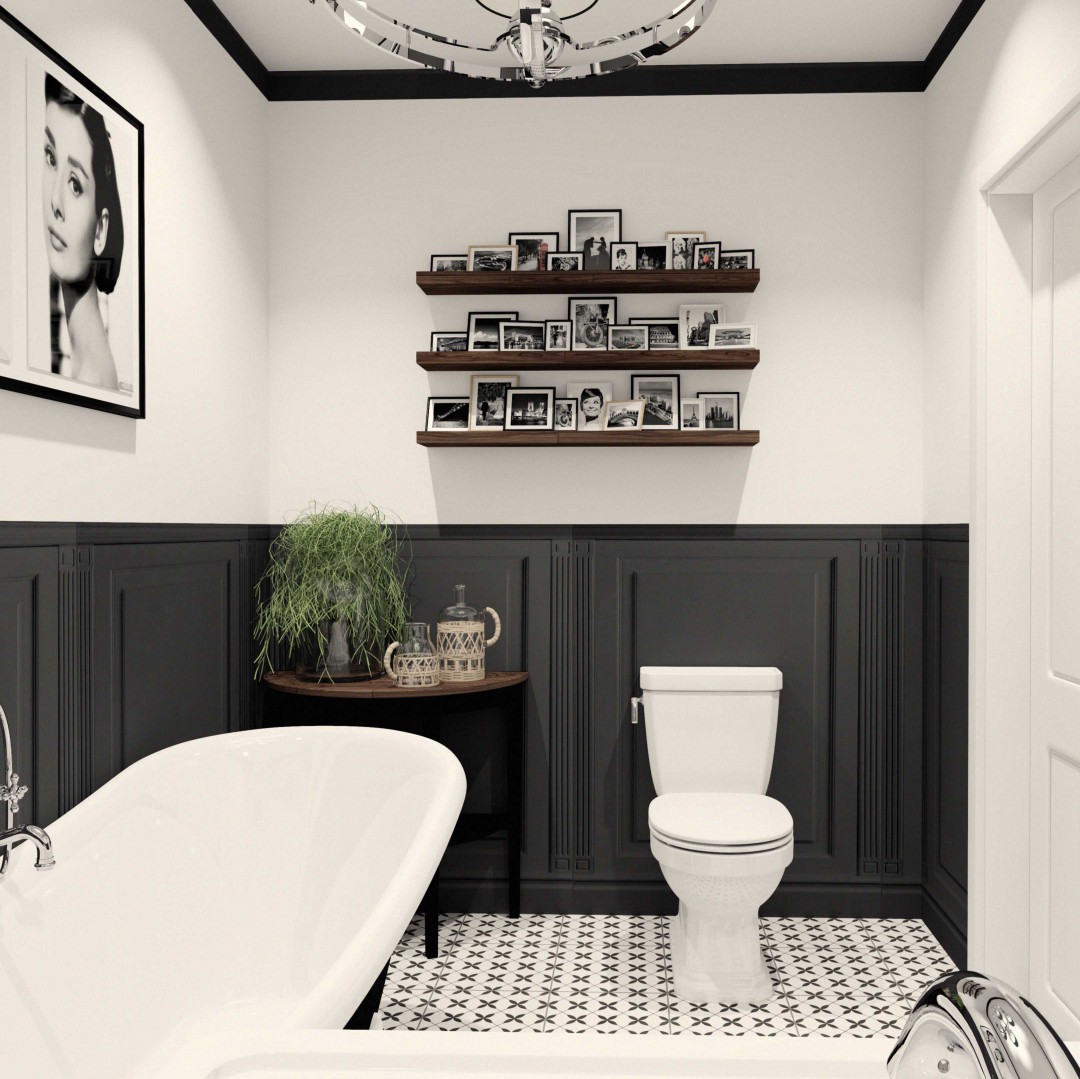 Elegancka Łazienka w Stylu Retro!