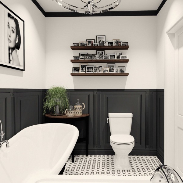 Elegancka Łazienka w Stylu Retro!