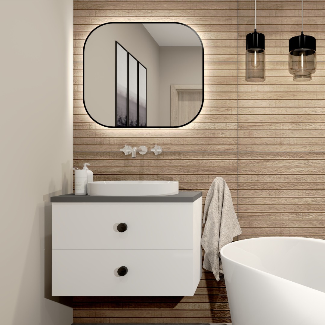 Wanna wolnostojąca w małej łazience w bloku!