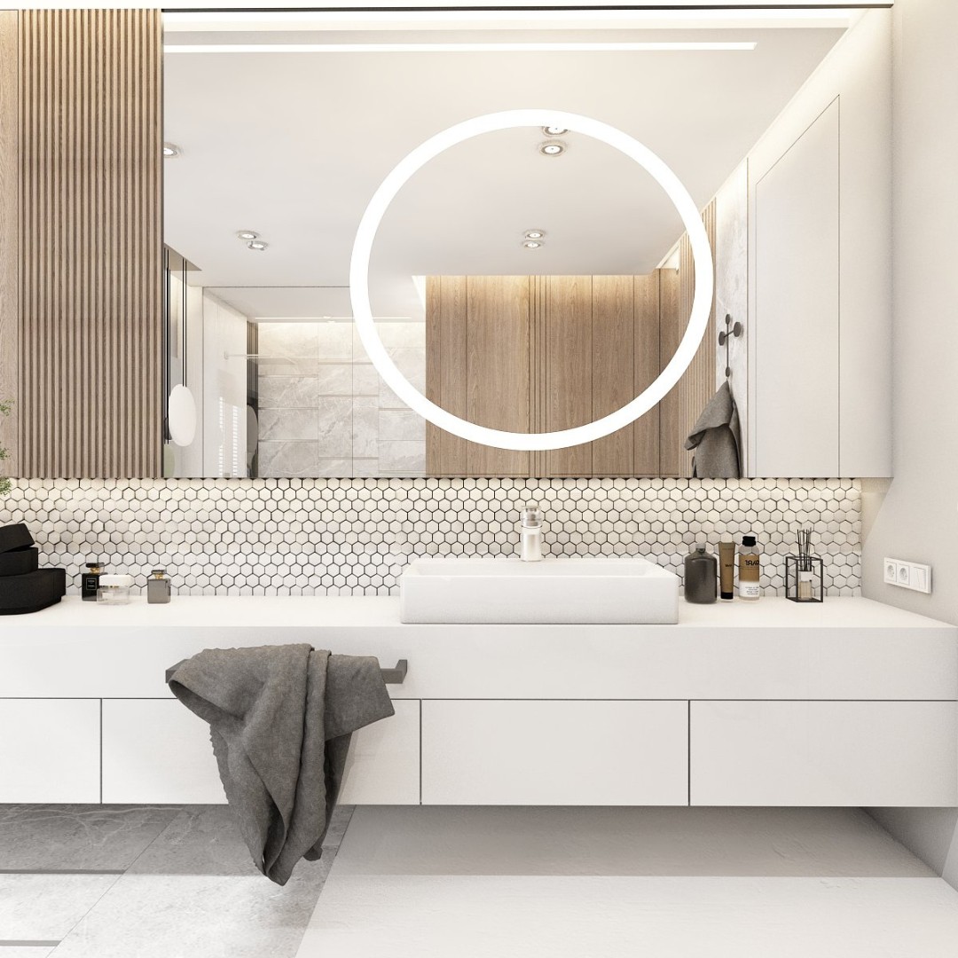 Minimalistyczna Łazienka z Przemyślaną Przestrzenią!