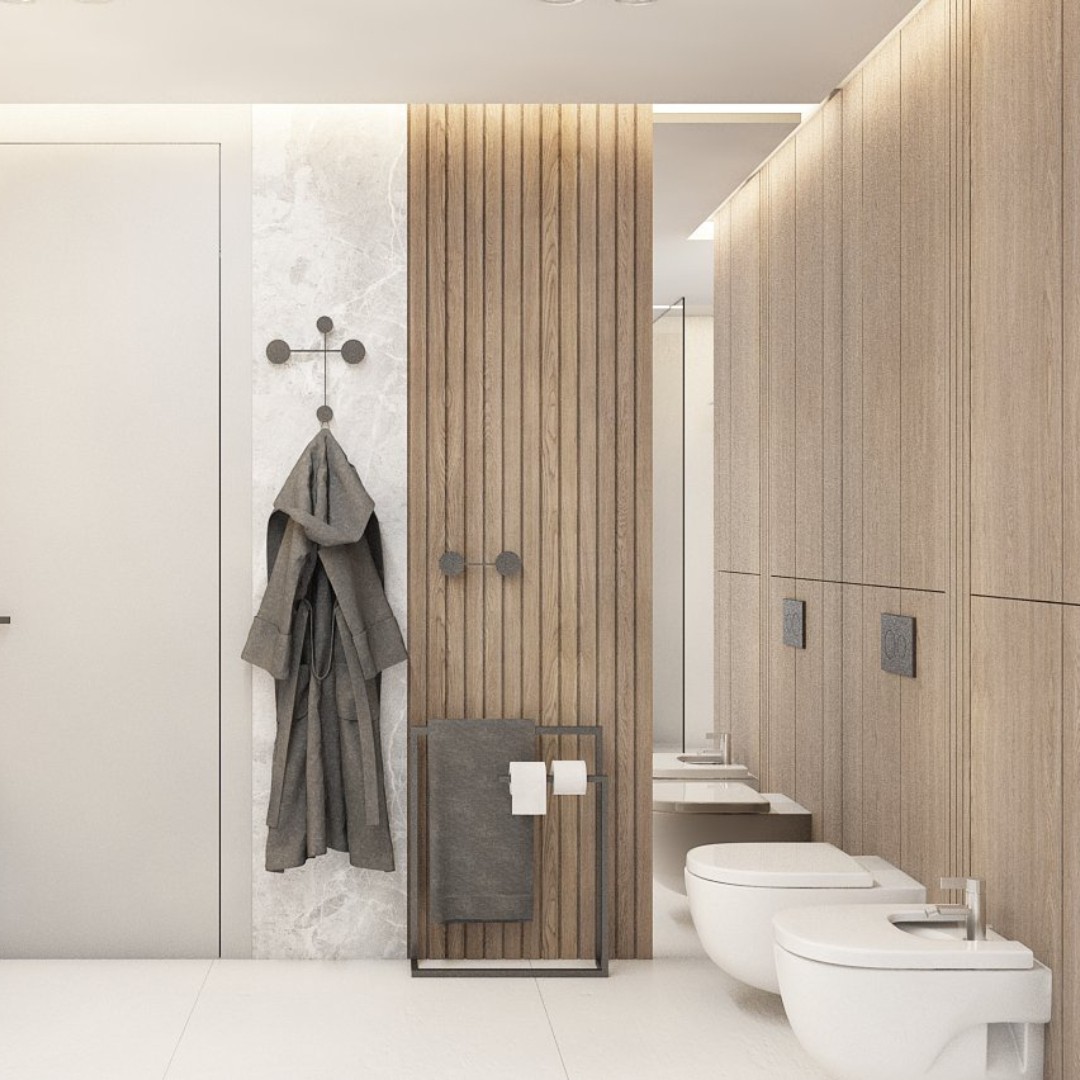 Minimalistyczna Łazienka z Przemyślaną Przestrzenią!