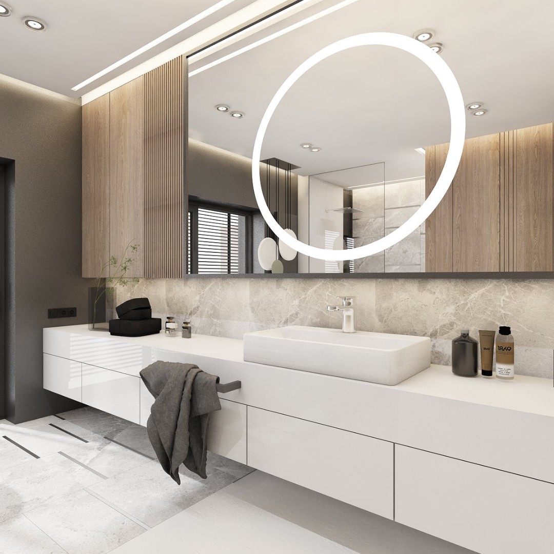 Minimalistyczna Łazienka z Przemyślaną Przestrzenią!