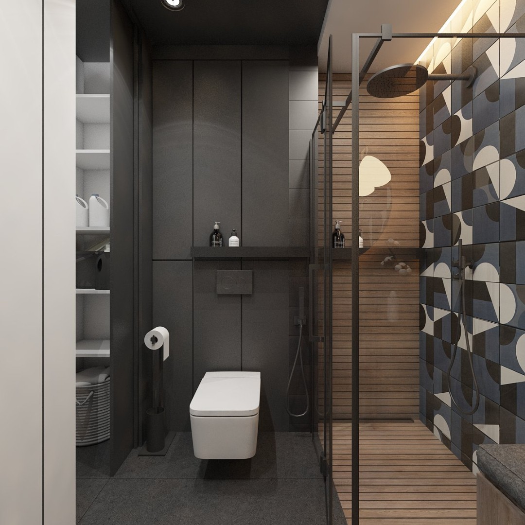 Współczesna Łazienka z Artystycznym Akcentem!