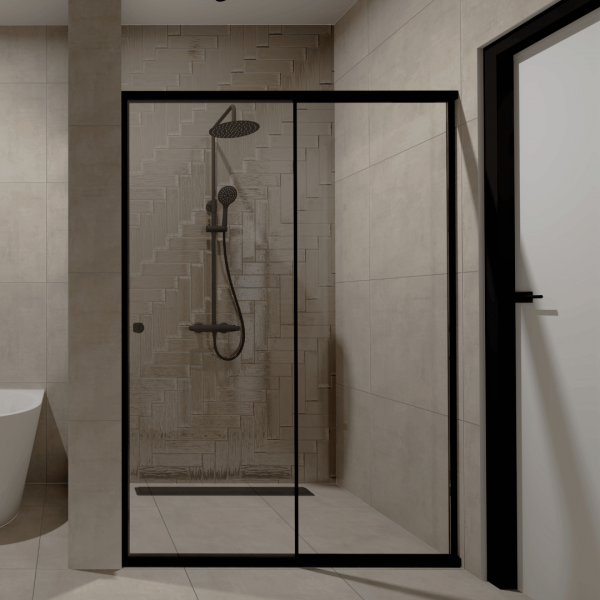 Minimalistyczna łazienka na poddaszu