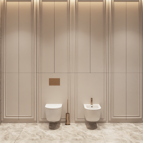 Ekskluzywna łazienka w stylu nowoczesnego glamour