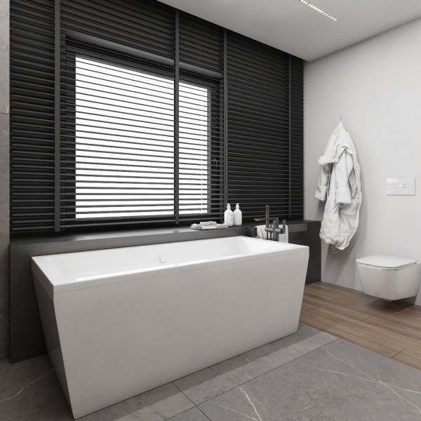 Nowoczesna łazienka z wanną wolnostojącą!