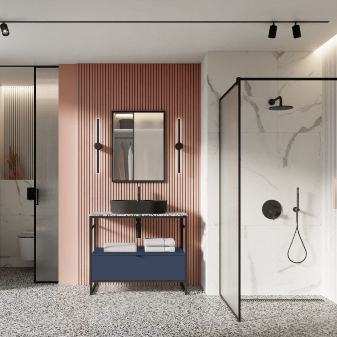 Owalna umywalka nablatowa w dwóch aranżacjach