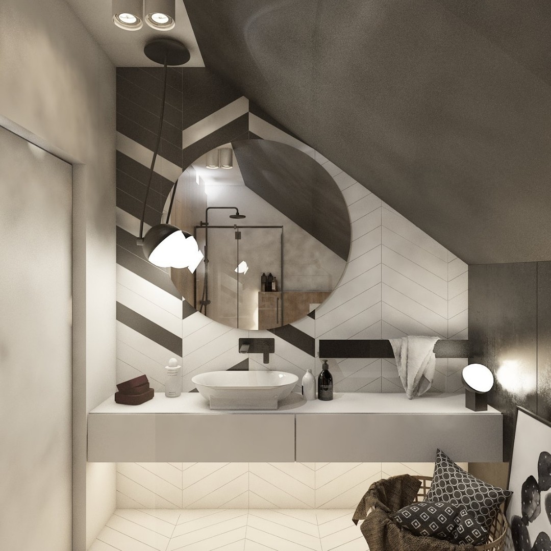 Mała łazienka na poddaszu!